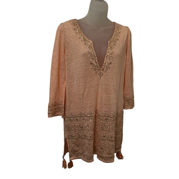 Calypso St. Barth Yoonie Tunic Dress, Top, Cover-up Resort Wear size XS $275 - Picture 3 of 8